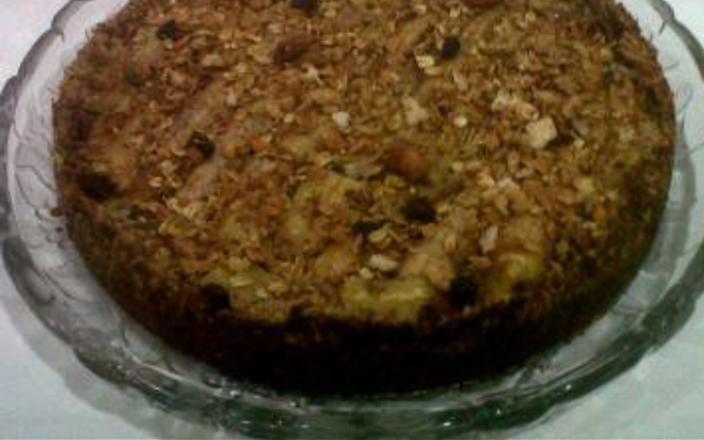 Bolo de banana aveia e granola