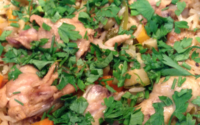 Galinhada rápida na panela de pressão