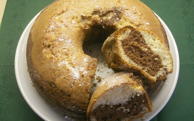 Bolo mármore de laranja