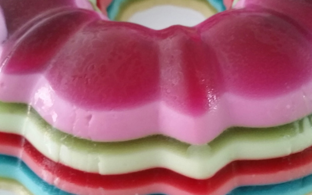 Gelatina Colorida em camadas