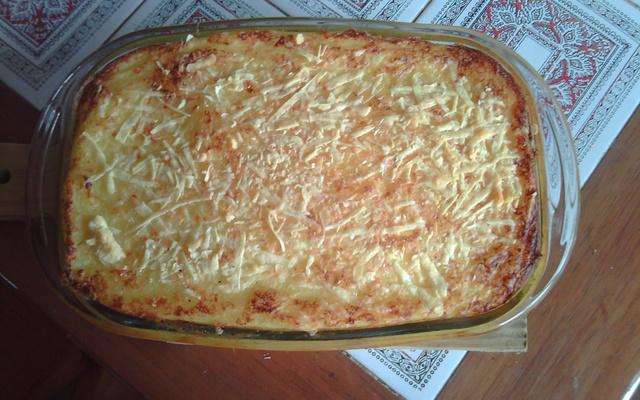 Escondidinho de bacalhau diferente