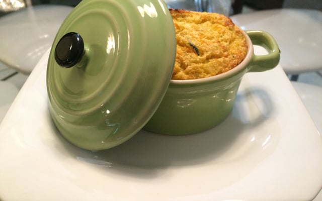 Souflé light sem trigo, sem queijo e sem manteiga