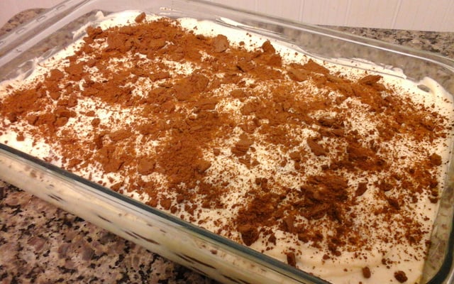 Pavê de creme e café