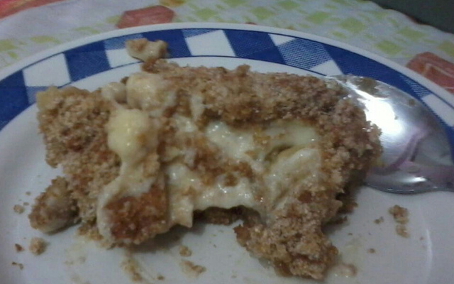 Bolo farofa de banana