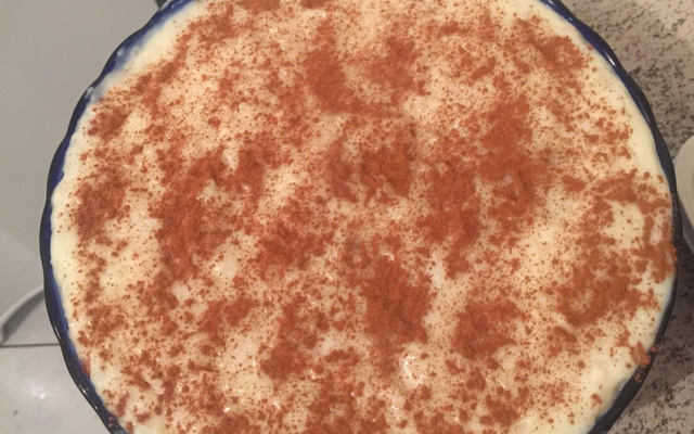 Arroz doce com leite de coco