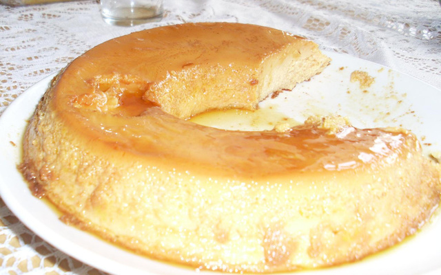 Pudim com leite em Pó