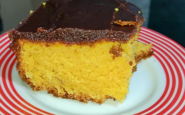 Bolo de cenoura mega fofinho