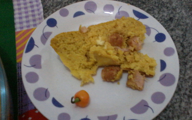 Pamonha salgada de forno