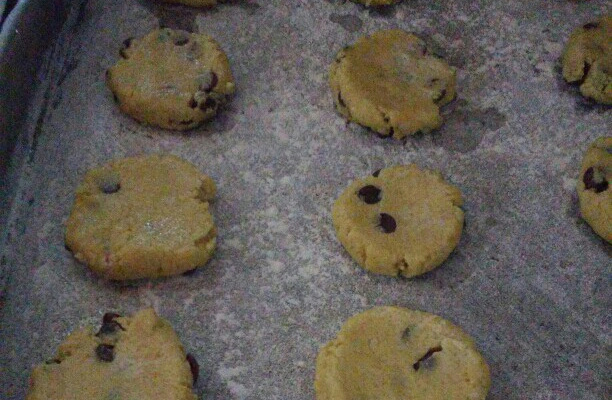 Biscoito de aveia com gotas de chocolate