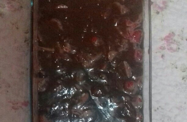 Escondidinho de morango da Dandara