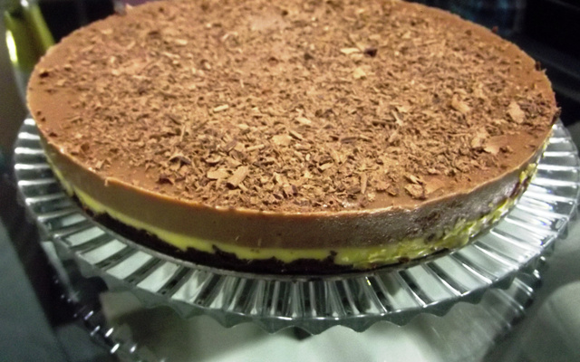 Torta de maracujá com chocolate