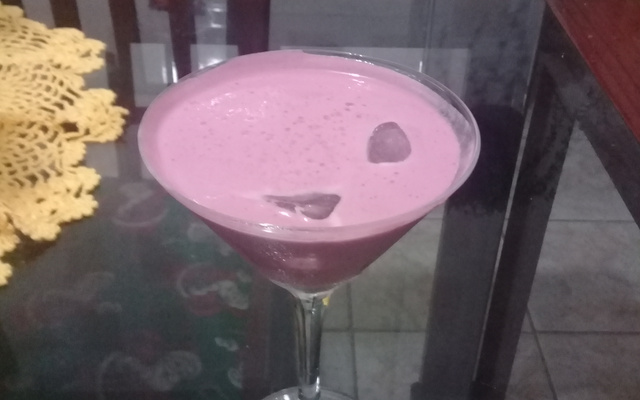 Batida de suco em pó