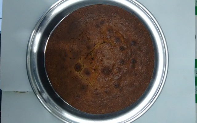 Bolo integral de maçã e banana