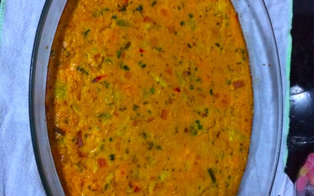 Omelete de frango ao forno