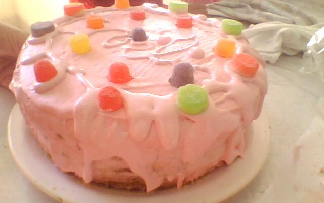 Bolo de doce de leile com marshmallow