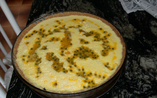Torta mousse de maracujá