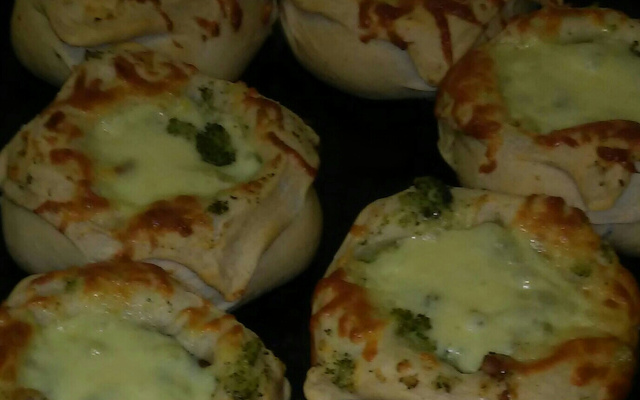 Panhoca com  queijo gorgonzola