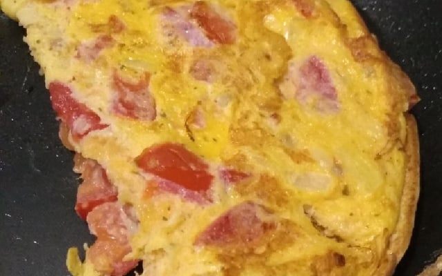 Omelete simples e gostoso