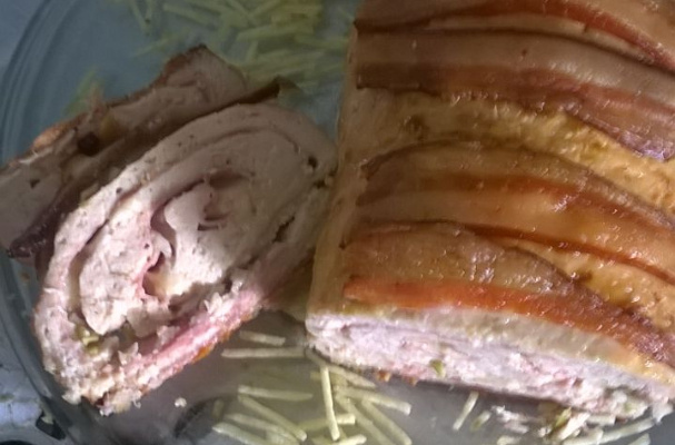 Rocambole fácil de frango