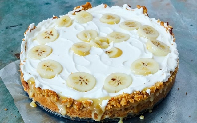 Torta de banana banoffee