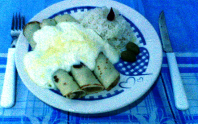 Panqueca de frango cremosa do Otavio