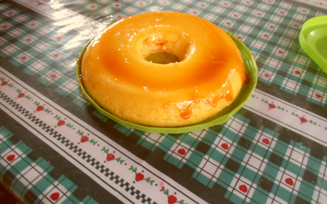 Pudim de micro-ondas