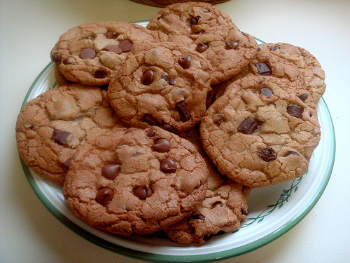 Cookie de chocolate tradicional