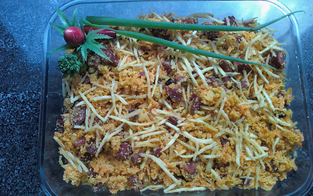 Farofa de cenoura crocante