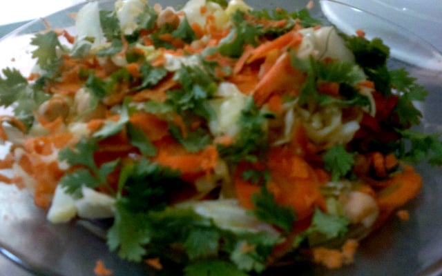 Repolho refogado com cenoura