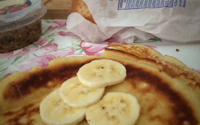 Waffle de frigideira (pancakes)