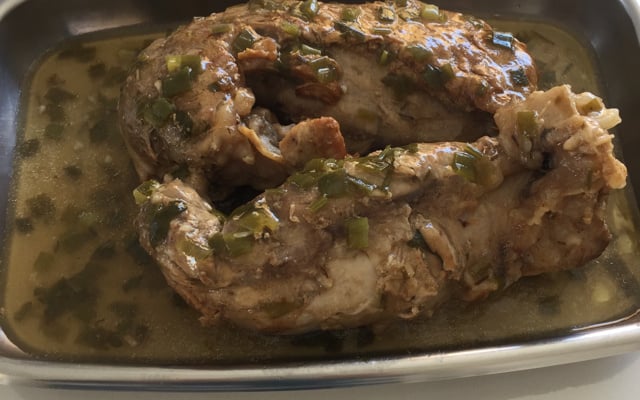 Filé mignon suíno delicioso e molhadinho na pressão