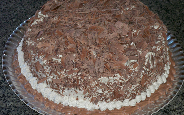 Bolo torta de chocolate com trufas