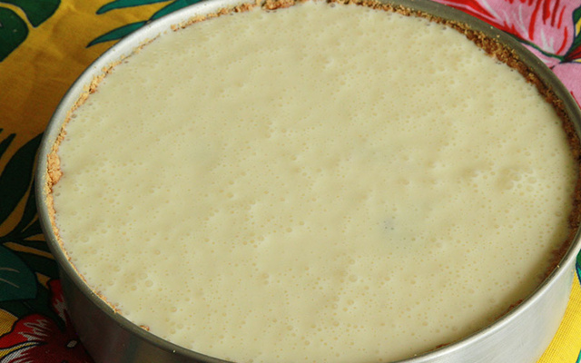 Torta de gelatina incolor