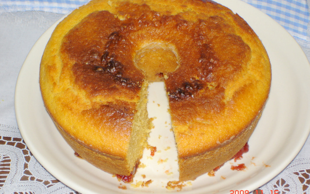 Bolo de fubá super fofinho