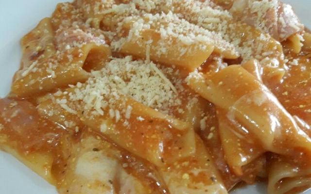 Macarrão na panela de pressão