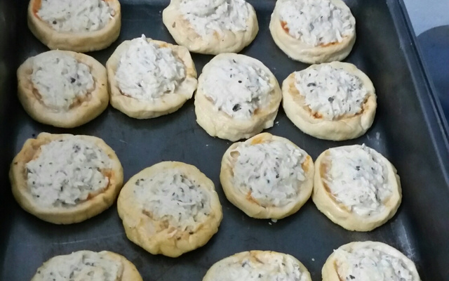 Esfira maravilhosa, massa de batata