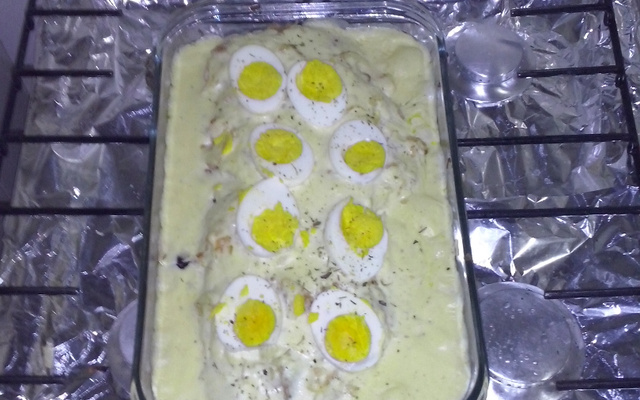 Filé de peixe especial com molho branco