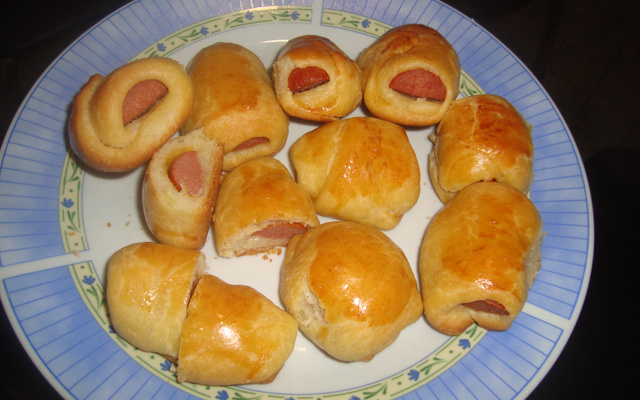 Enroladinho de salsicha