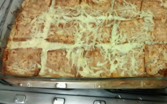 Falsa lasanha de cream cracker