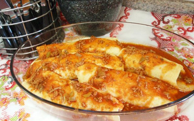 Panqueca de carne moída