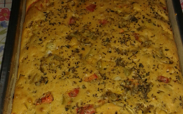 Torta de liquidificador de brócolis com requeijão