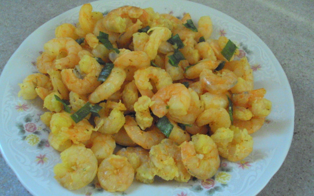 Camarão na cuscuzeira