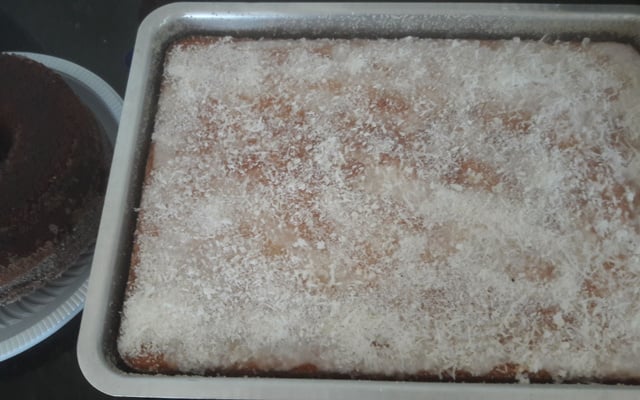 Bolo de arroz com iogurte natural da Marlene