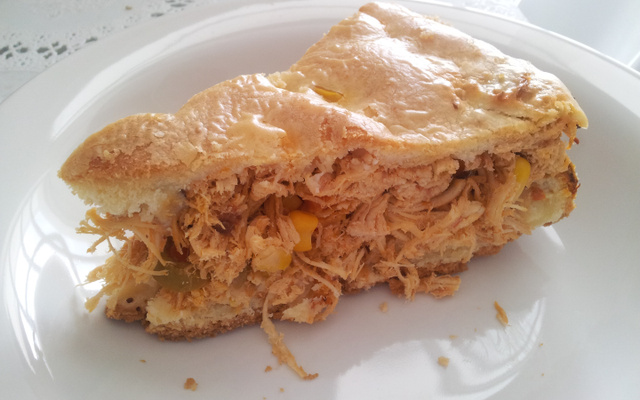 Torta de frango com legumes