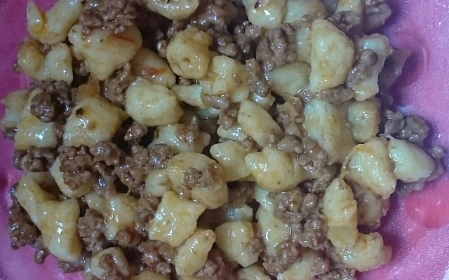 Nhoque de batata doce ao molho sugo