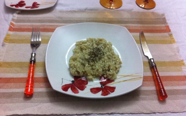 Risoto de gorgonzola