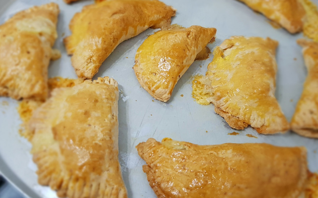 Pastel assado de iogurte