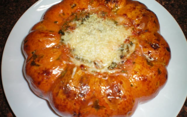 Carne seca na moranga com cream cheese