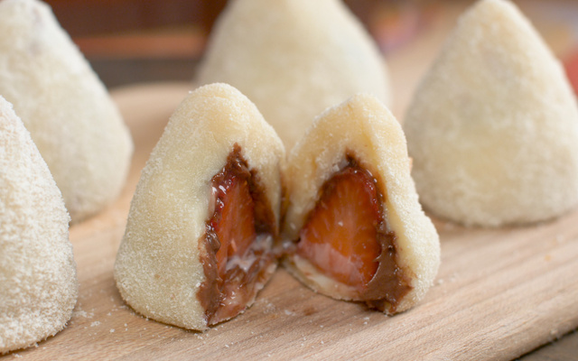 Coxinha de leite em pó