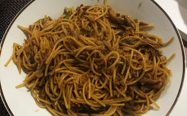 Macarrão com shimeji